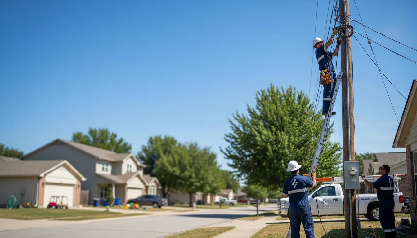 Residential electrician providing installation services in Norwood, MO